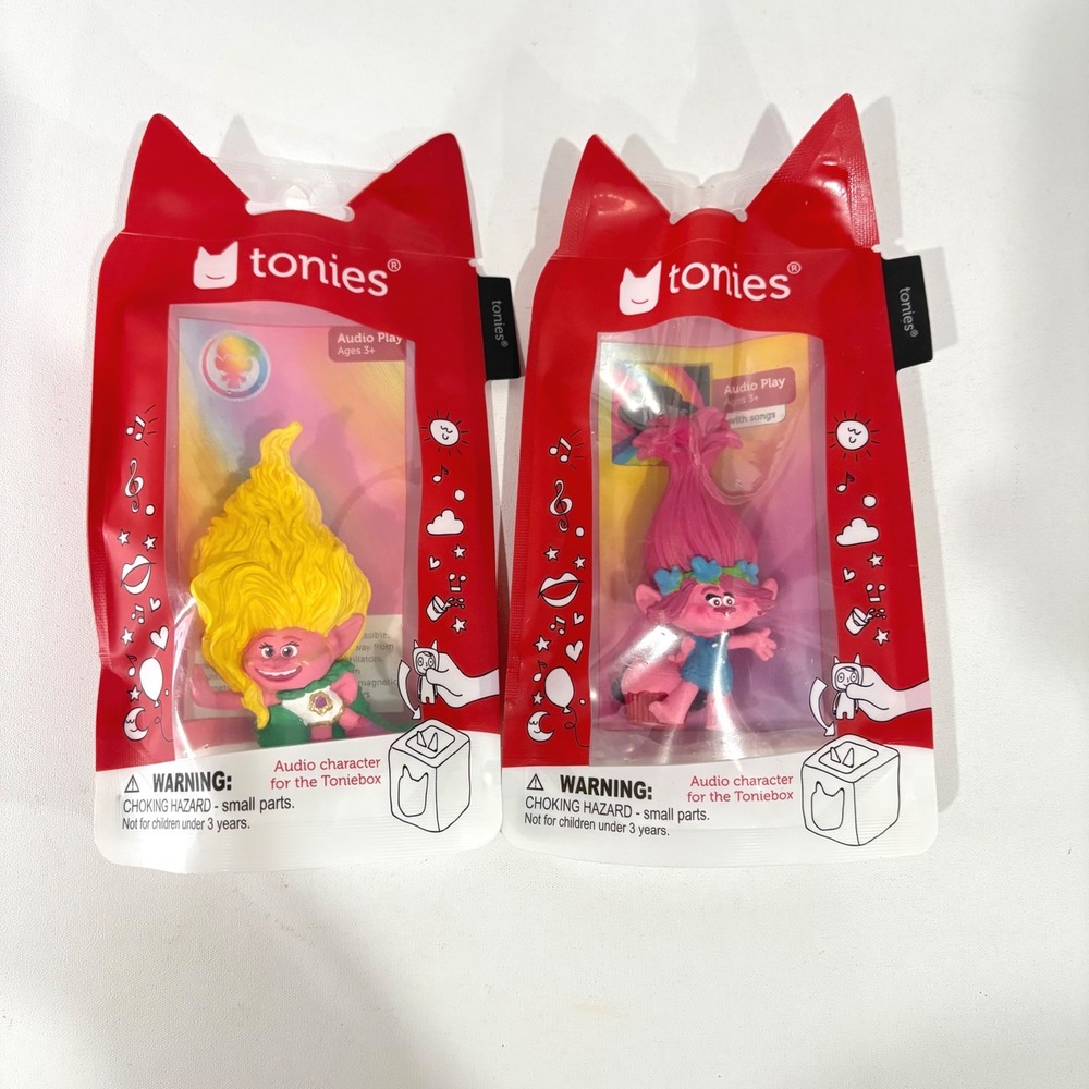 Tonies DreamWorks Trolls Lot of 2 Viva and Poppy Audio Play Figures New Sealed